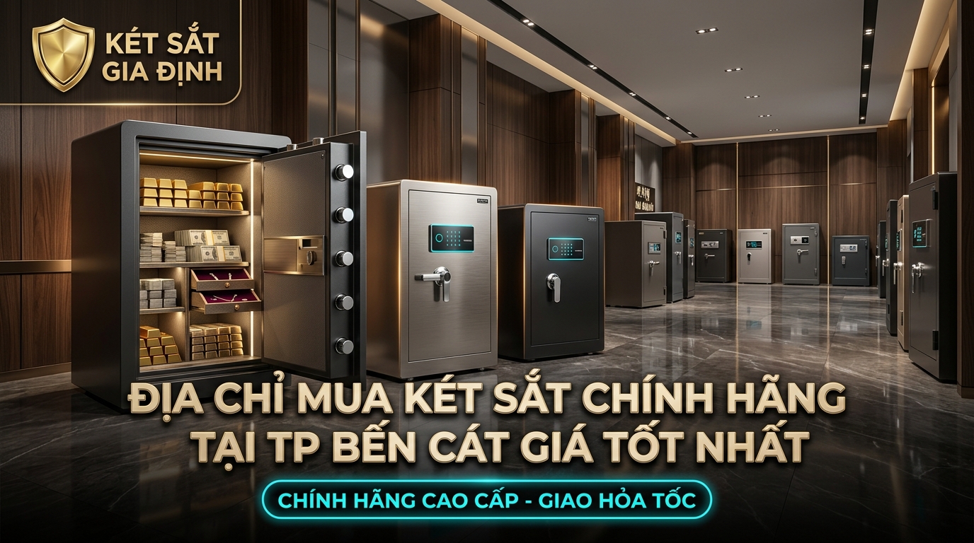 Địa Chỉ Mua Két Sắt Chính Hãng Tại TP Bến Cát Giá Tốt Nhất - Két Sắt Gia Định chính hãng phân phối giao hỏa tốc