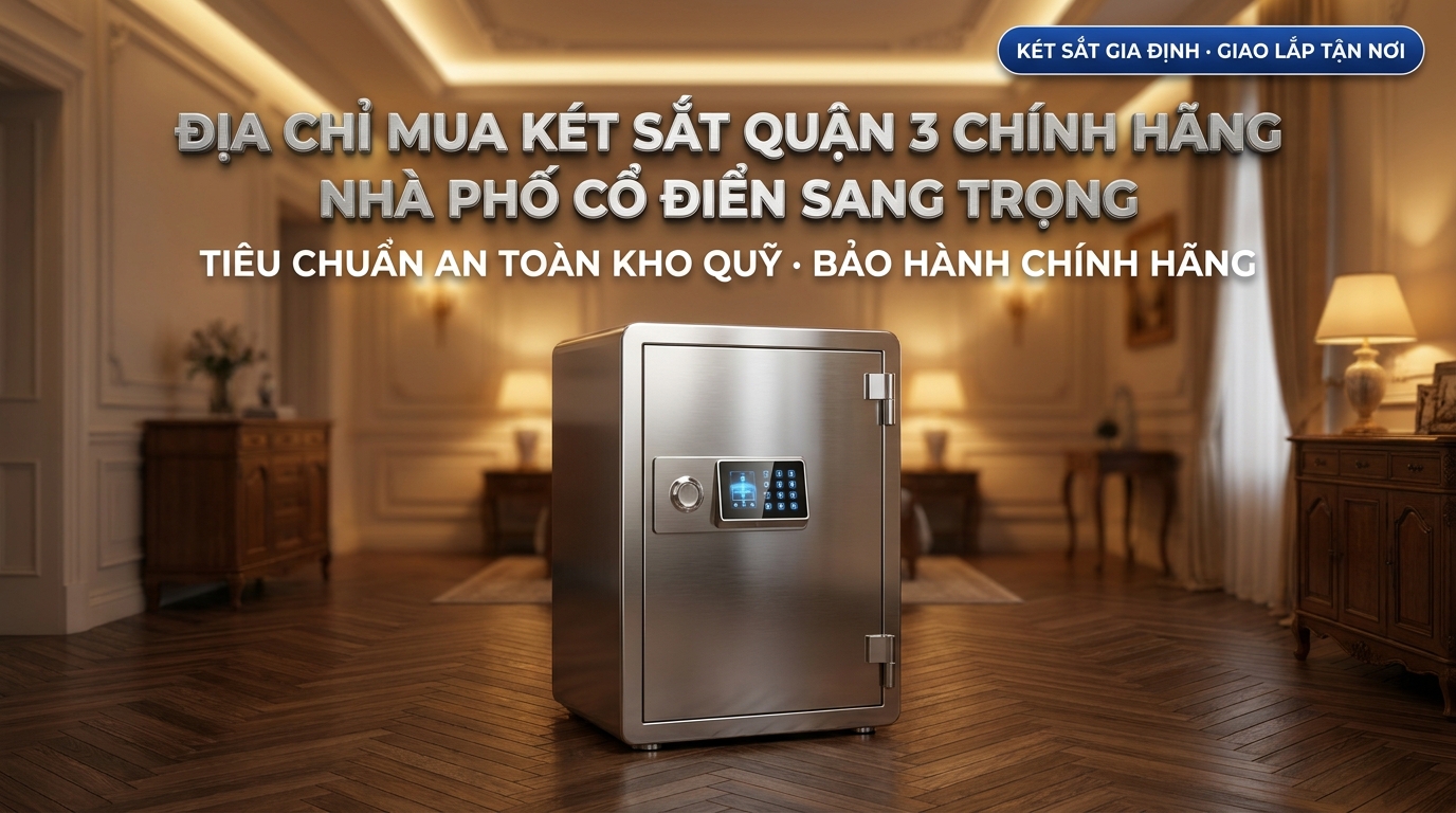 Địa Chỉ Mua Két Sắt Quận 3 Chính Hãng Nhà Phố Cổ Điển Sang Trọng
