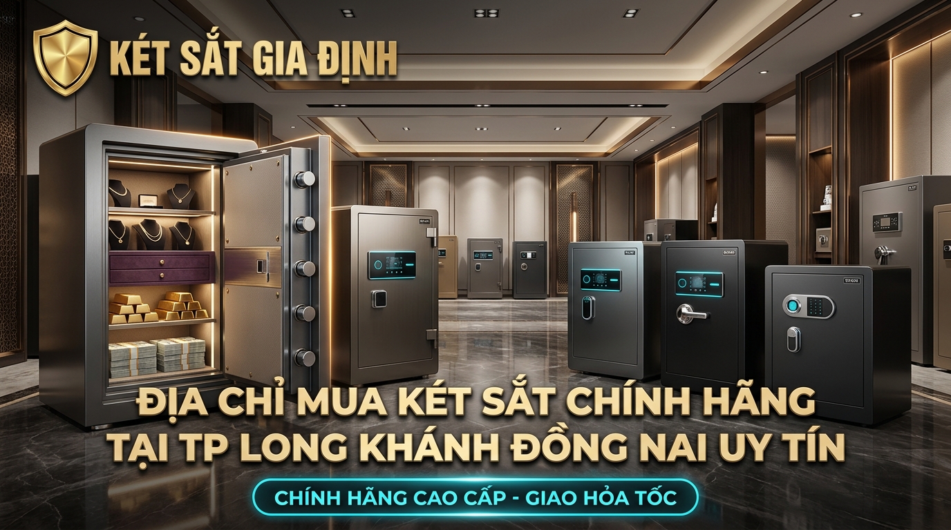 Địa Chỉ Mua Két Sắt Chính Hãng Tại TP Long Khánh Đồng Nai Uy Tín - Két Sắt Gia Định chính hãng phân phối giao hỏa tốc
