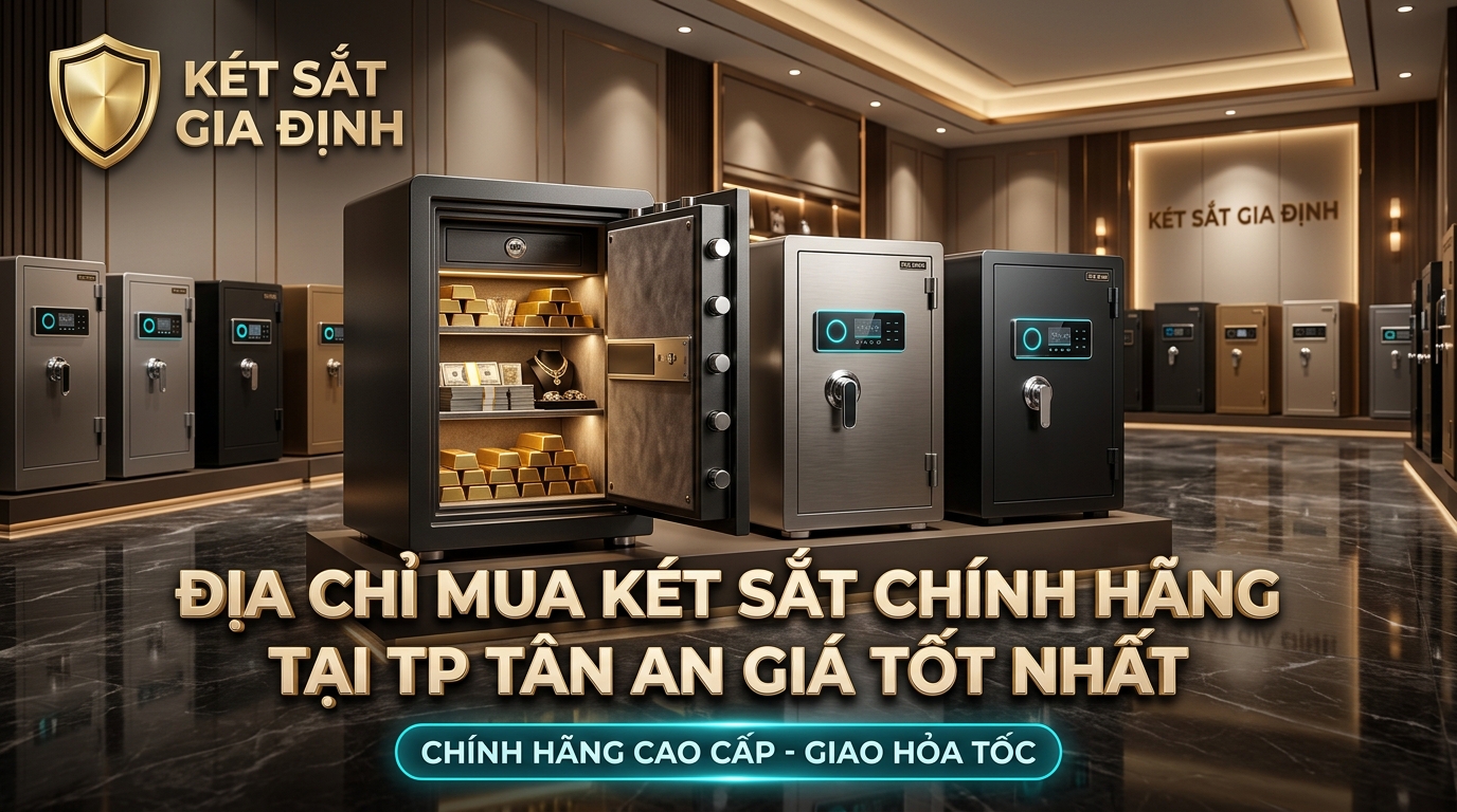 Địa Chỉ Mua Két Sắt Chính Hãng Tại TP Tân An Giá Tốt Nhất - Két Sắt Gia Định chính hãng phân phối giao hỏa tốc
