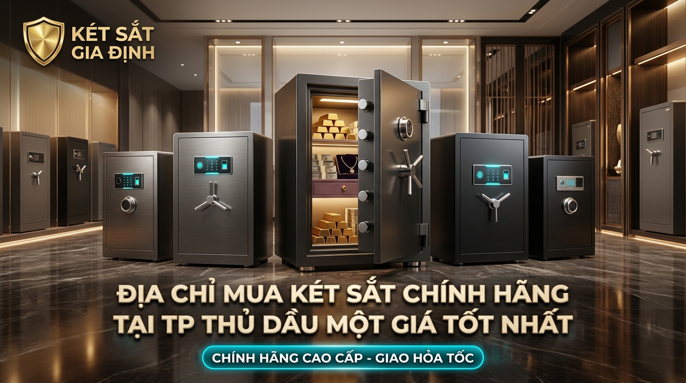 Địa Chỉ Mua Két Sắt Chính Hãng Tại TP Thủ Dầu Một Giá Tốt Nhất - Két Sắt Gia Định chính hãng phân phối giao hỏa tốc