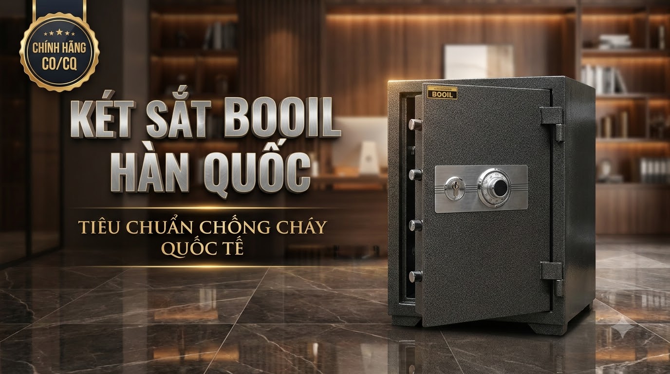 Két sắt Booil Hàn Quốc chính hãng nhập khẩu nguyên chiếc chống cháy tiêu chuẩn quốc tế