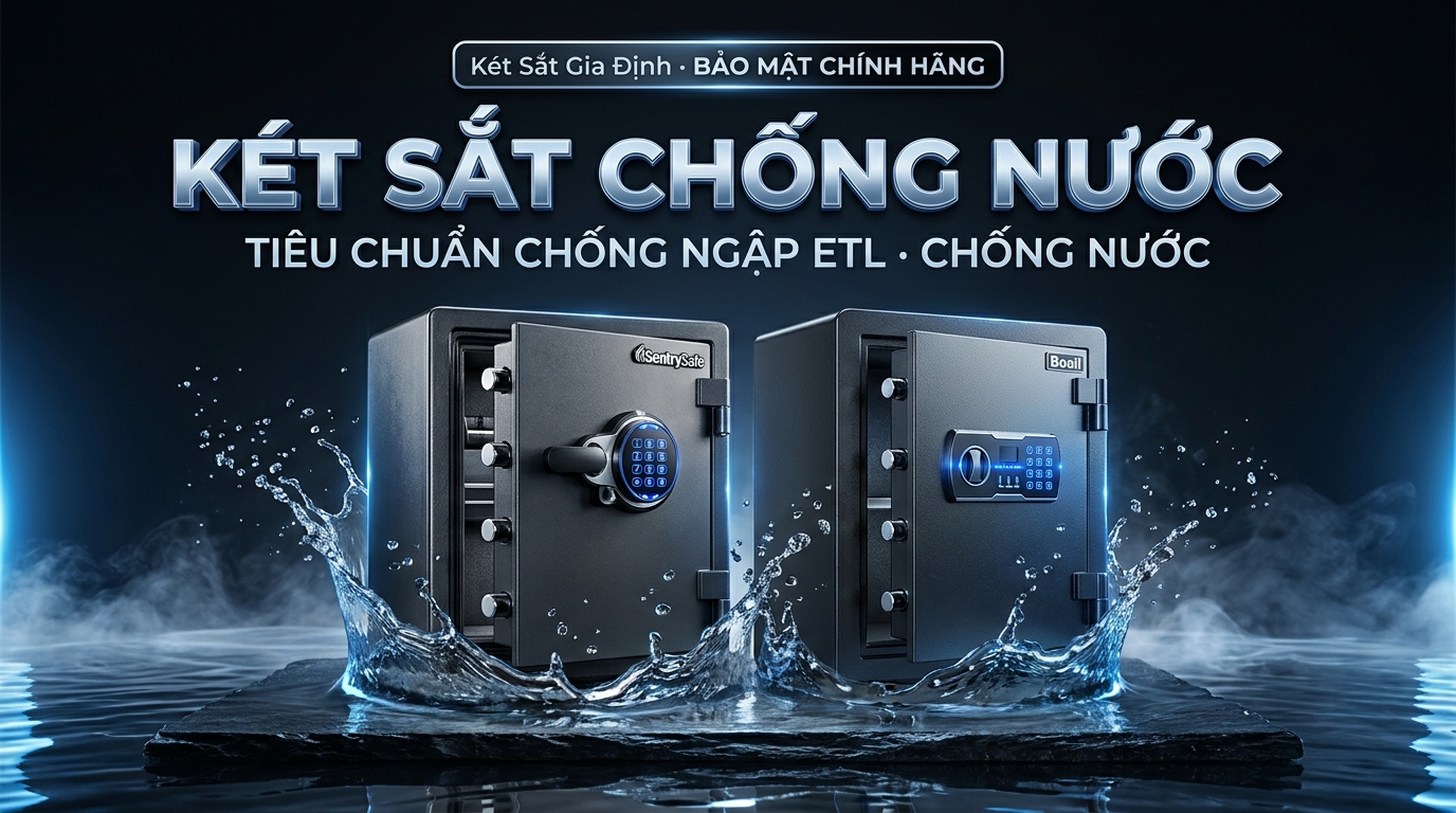 Két sắt chống nước Sentry Safe tiêu chuẩn ETL chống ngập nước bảo vệ tài sản mùa bão lũ