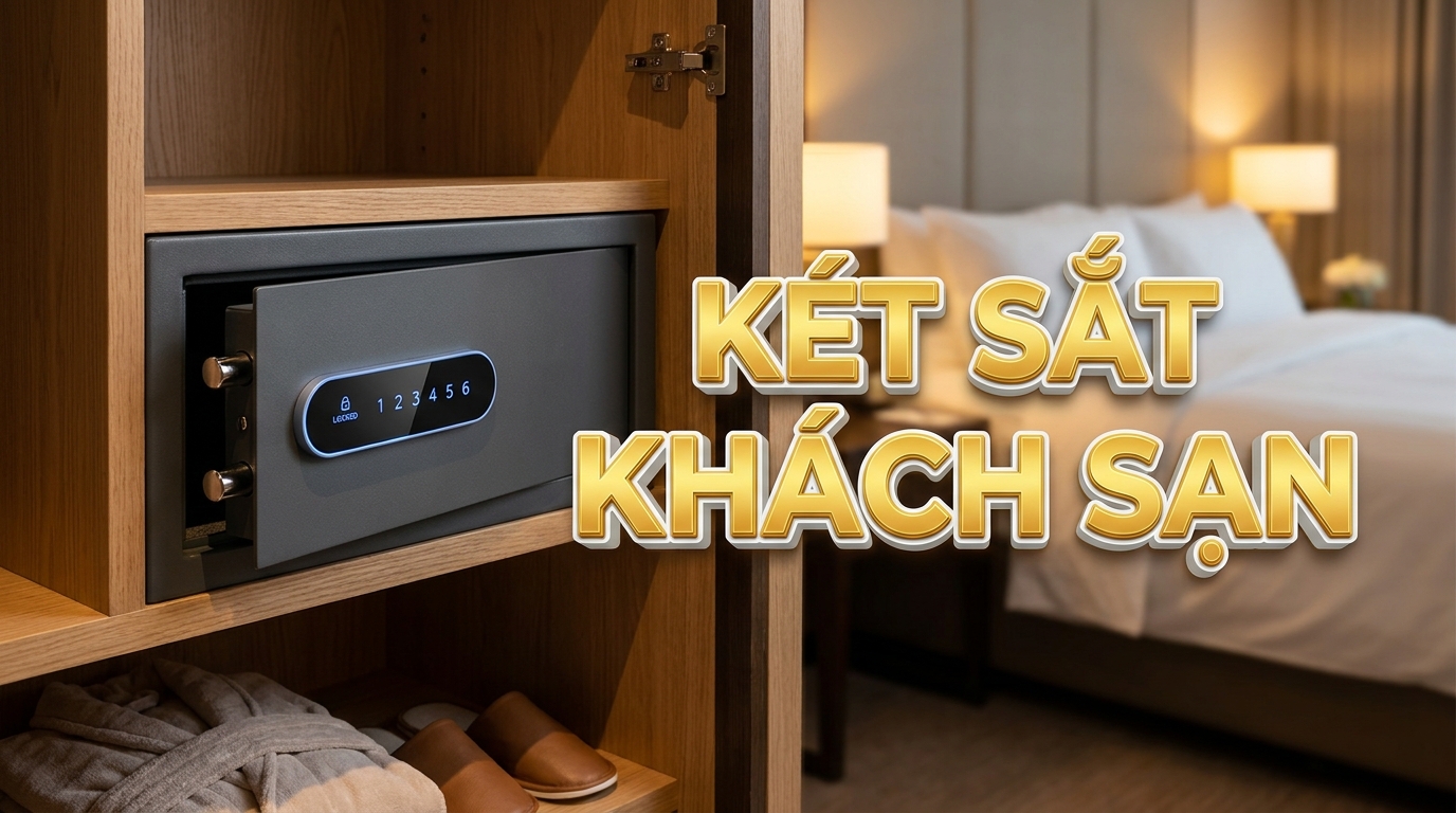 Két sắt khách sạn mini để tủ quần áo chính hãng Két Sắt Gia Định