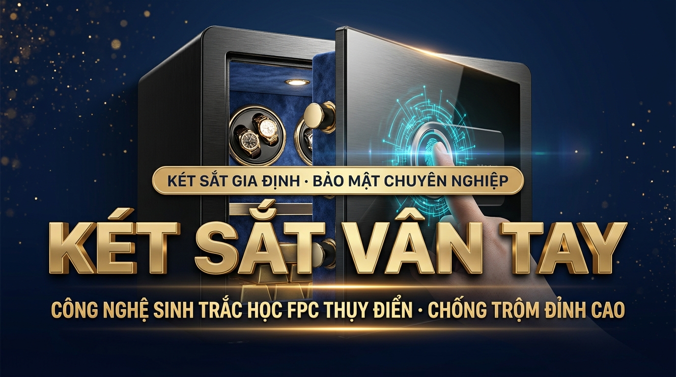 Top 10 mẫu két sắt vân tay chính hãng chống cháy bảo mật sinh trắc học cao cấp tại Két Sắt Gia Định