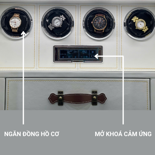 Két sắt Aifeibao HK-A1/D100ALS-II vân tay mật mã bản nâng cấp có 4 xoay đồng hồ