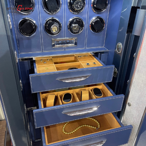 Két sắt AIFEIBAO BENSON 120 vân tay điện tử, nhận diện khuôn mặt, trục bảo quản đồng hồ cơ