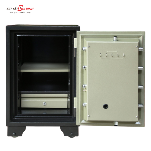 Bên trong gồm 1 ngăn kéo + 02 ngăn lớn để vừa các hồ sơ giấy tờ A4