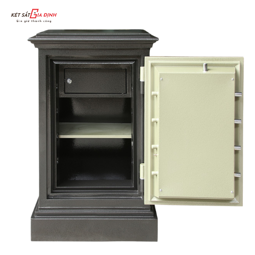 Bên trong gồm 1 ngăn kéo + 02 ngăn lớn để vừa các hồ sơ giấy tờ A4