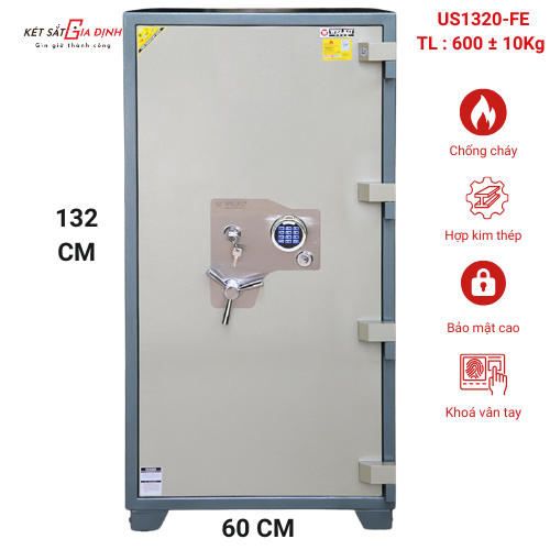 Thông số kĩ thuật két sắt US1320-FE vân tay điện tử