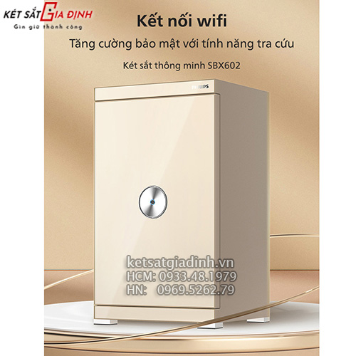 Kết nối trực tiếp két sắt với app trên điện thoại thông minh