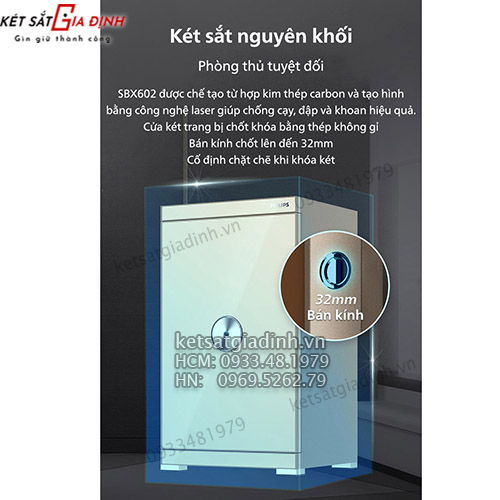 Thiết kế nguyên khối không điểm cạy trên SBX602