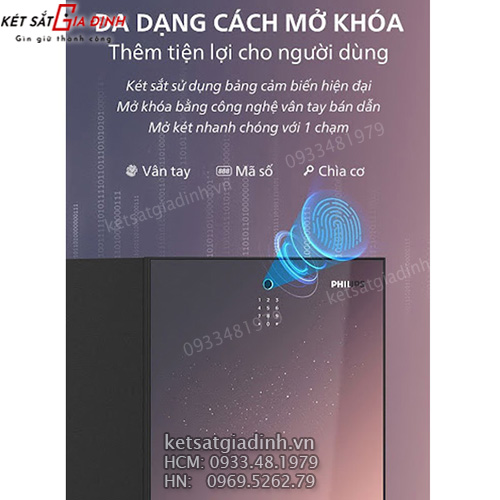 Công nghệ vân tay FPC Thụy Điển kết hợp mã số điện tử 