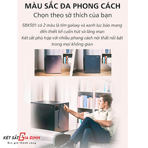 Két sắt Philips SBX501-5CU Có 2 màu là tím galaxy và xanh lục bảo