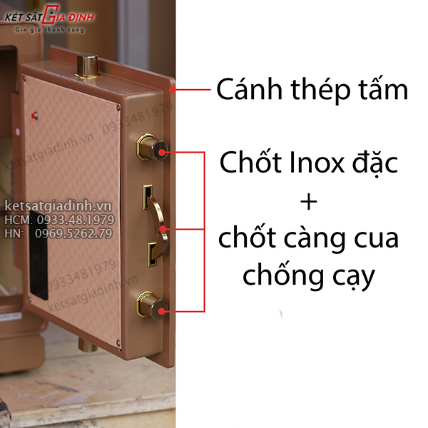 Két sắt mini HK-A1/D-60-TS vân tay điện tử thông minh