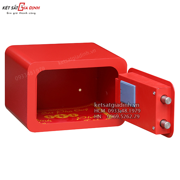 Bên trong két sắt mini khách sạn điện tử Kim Bảo KBE212 