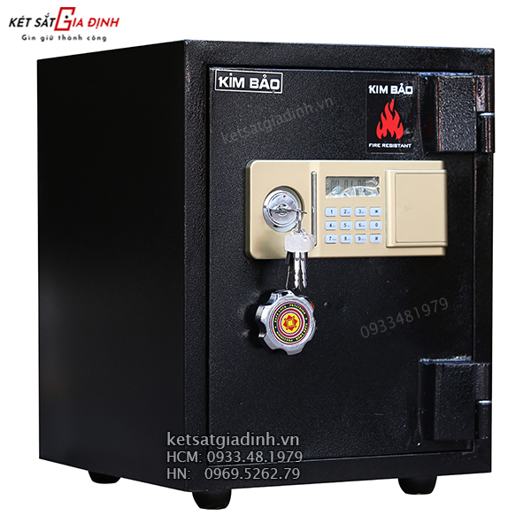Két sắt mini khóa điện tử Kim Bảo KBE50 chống cháy