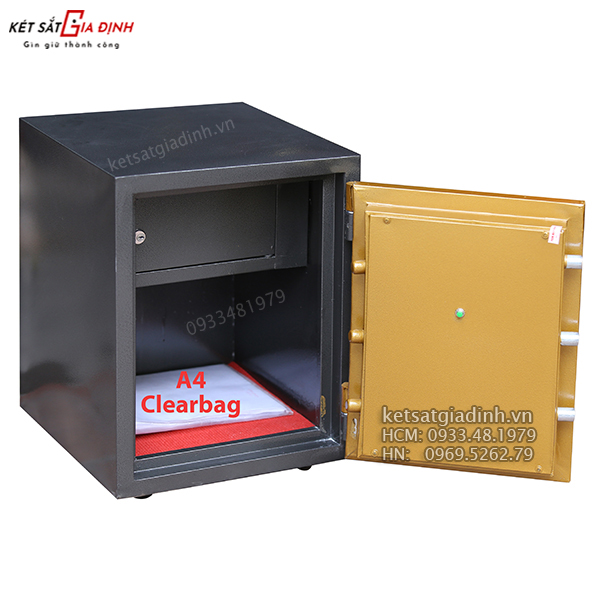 Két sắt mini khóa điện tử Kim Bảo KBE50 chống cháy