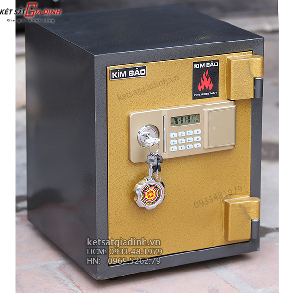 Két sắt mini khóa điện tử Kim Bảo KBE50 chống cháy