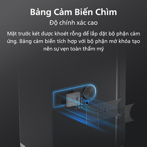 Bộ phận mở két chìm sâu trong cánh cửa SBX202