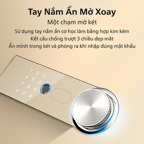 Tay nắm gia tăng an toàn, là một cải tiến ấn tượng về mặt thẩm mỹ SBX202