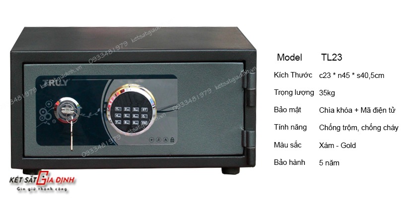 Két sắt Laptop điện tử Truly TL23E