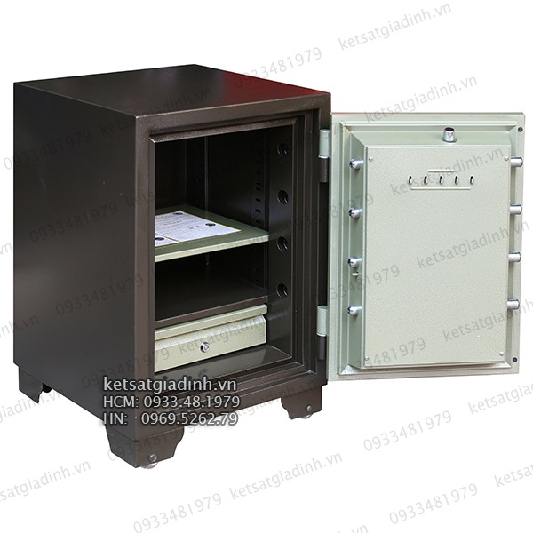 Bên trong két sắt gia đình chống cháy VC680