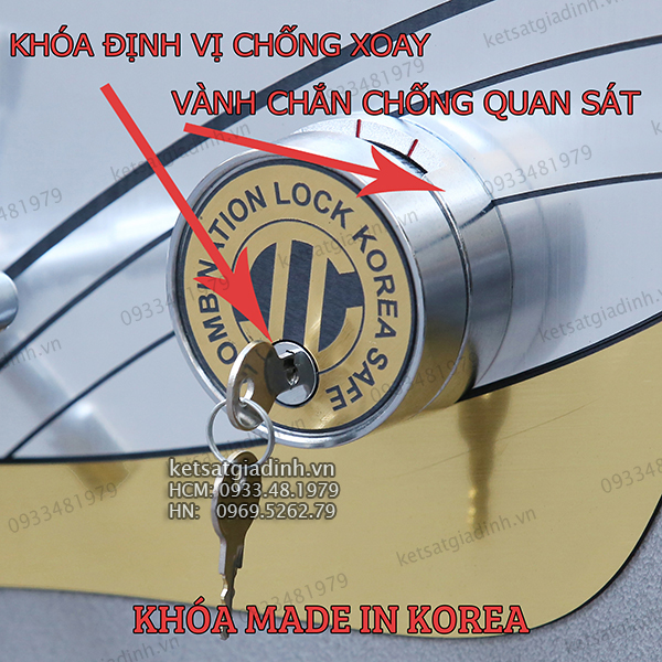 Két sắt siêu chống trộm Samurai MC36 mã cơ