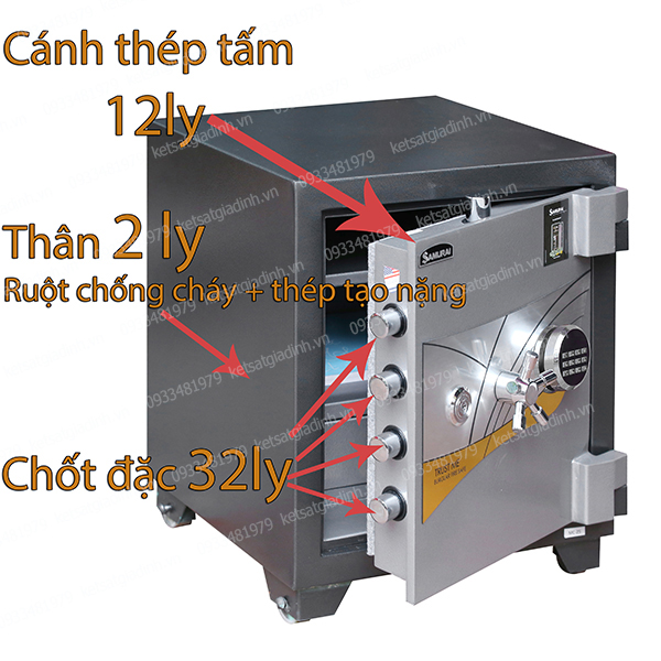 Két sắt Siêu cường Samurai ME25 điện tử