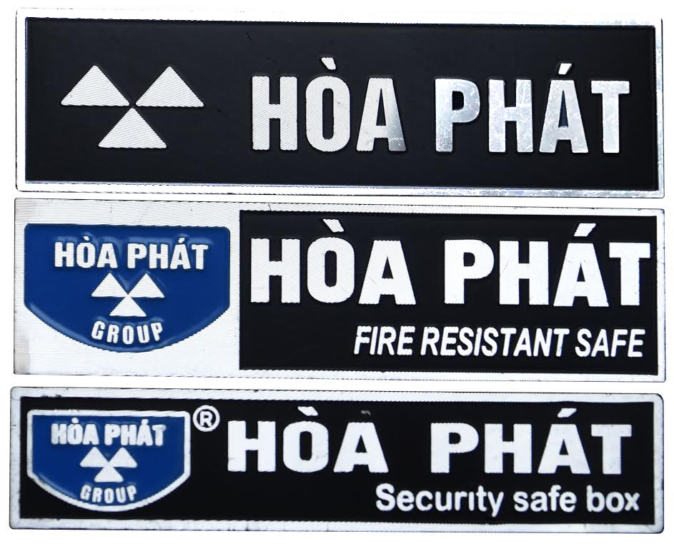 Tem sắt của hãng két sắt Hòa Phát