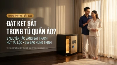 Đặt Két Sắt Trong Tủ Quần Áo: Kỹ Thuật An Toàn & Phong Thủy Tụ Lộc