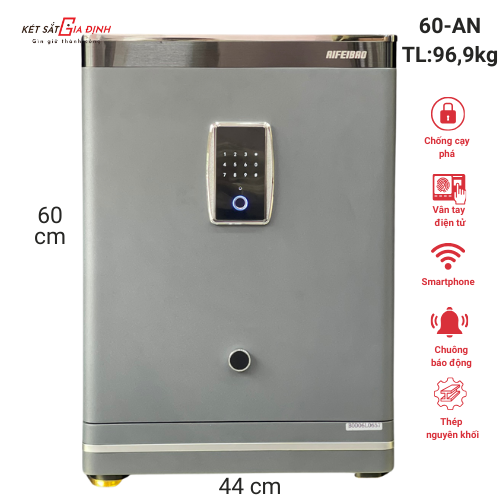 Két sắt AIFEIBAO HK-A1/D-60-AN vân tay mật mã, app điện thoại, khoá tự động