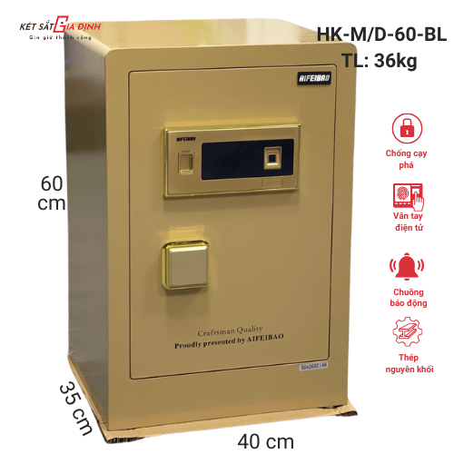 Két sắt Aifeibao vân tay HK-M/D-60BL