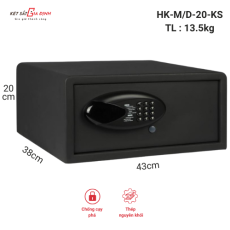 Két sắt AIFEIBAO HK-M/D-20-KS mặt tròn , mật mã một lần cho khách sạn