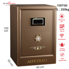 Két sắt Aifeibao HK-A1/D100TGII vân tay điện tử, 8 xoay đồng hồ