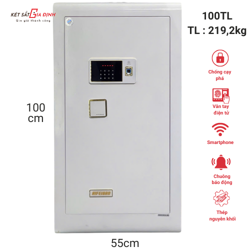 Két sắt AIFEIBAO TL100 vân tay điện tử , app điện thoại