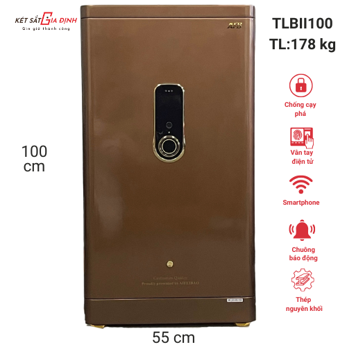 Két sắt AIFEIBAO TLBII100 FaceID, vân tay mật mã và app điện thoại