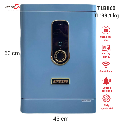 Két sắt AIFEIBAO TLBII60 FaceID, vân tay mật mã và app điện thoại