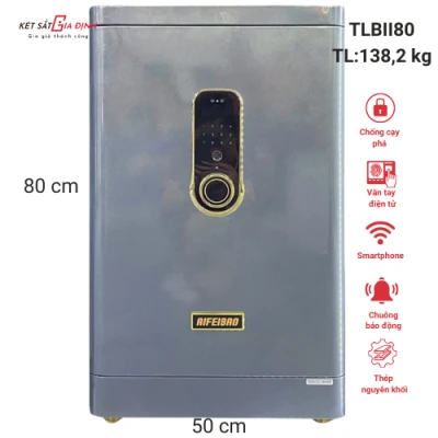 Két sắt AIFEIBAO TLBII80 FaceID, vân tay mật mã và app điện thoại