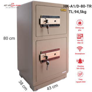 Két sắt AIFEIBAO HK-A1/D-80-TR két 2 tầng, vân tay mật mã