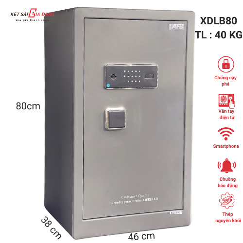 Két sắt AIFEIBAO XDLB80 vân tay điện tử, app điện thoại