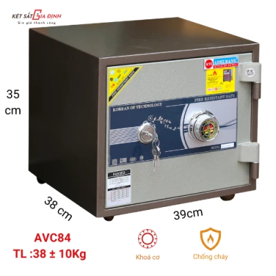 Két sắt mini AVC 84 khoá cơ 