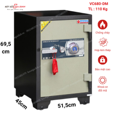 Két sắt chống cháy Adelbank VC680-DM cơ đổi mã