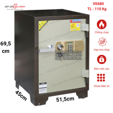 Két sắt Adelbank điện tử báo động VE680