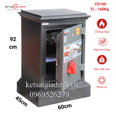 Két sắt cách đúc Adelbank khóa cơ CD160