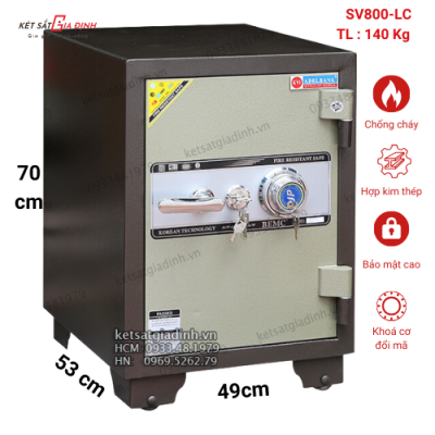 Két sắt cánh đúc cơ đổi mã Adelbank SV800-LC