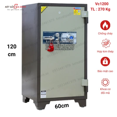 Két sắt cỡ lớn khóa cơ đổi mã Adelbank VC1200