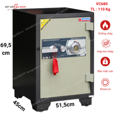 Két sắt gia đình chống cháy VC680