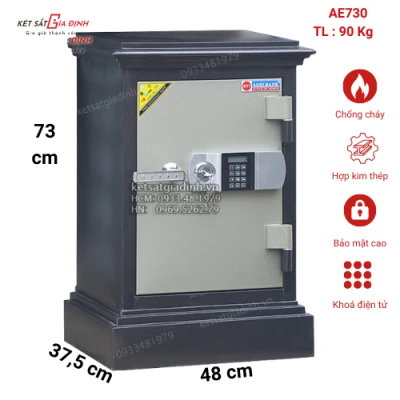 Két sắt gia đình khóa điện tử Adelbank AE730