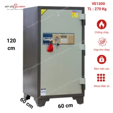 Két sắt to đại khóa điện tử báo động VE1200